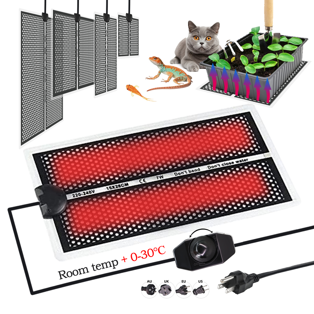 Seedling Heat Mat - 5/7/14/20W Seedlings Heating Pad with Temperature