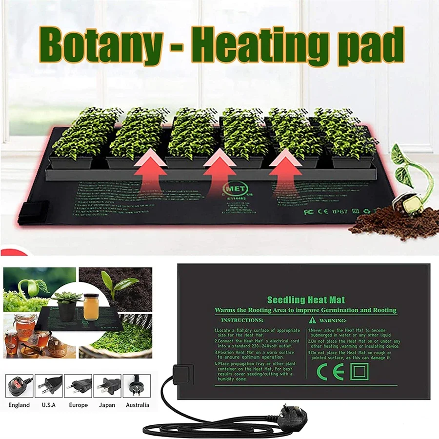 4 Sizes 220V EU Plug Seedling  – обзор и цена Seedling Heat Mat