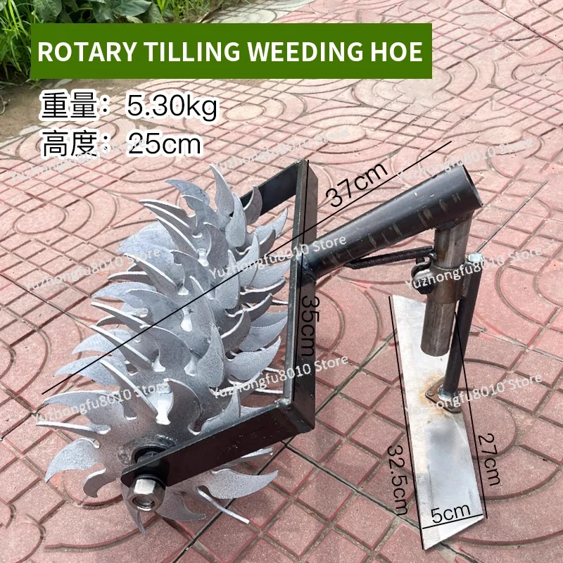 New Cyclone Wheel Hand Push We – обзор и цена Soil Tilling Cultivator