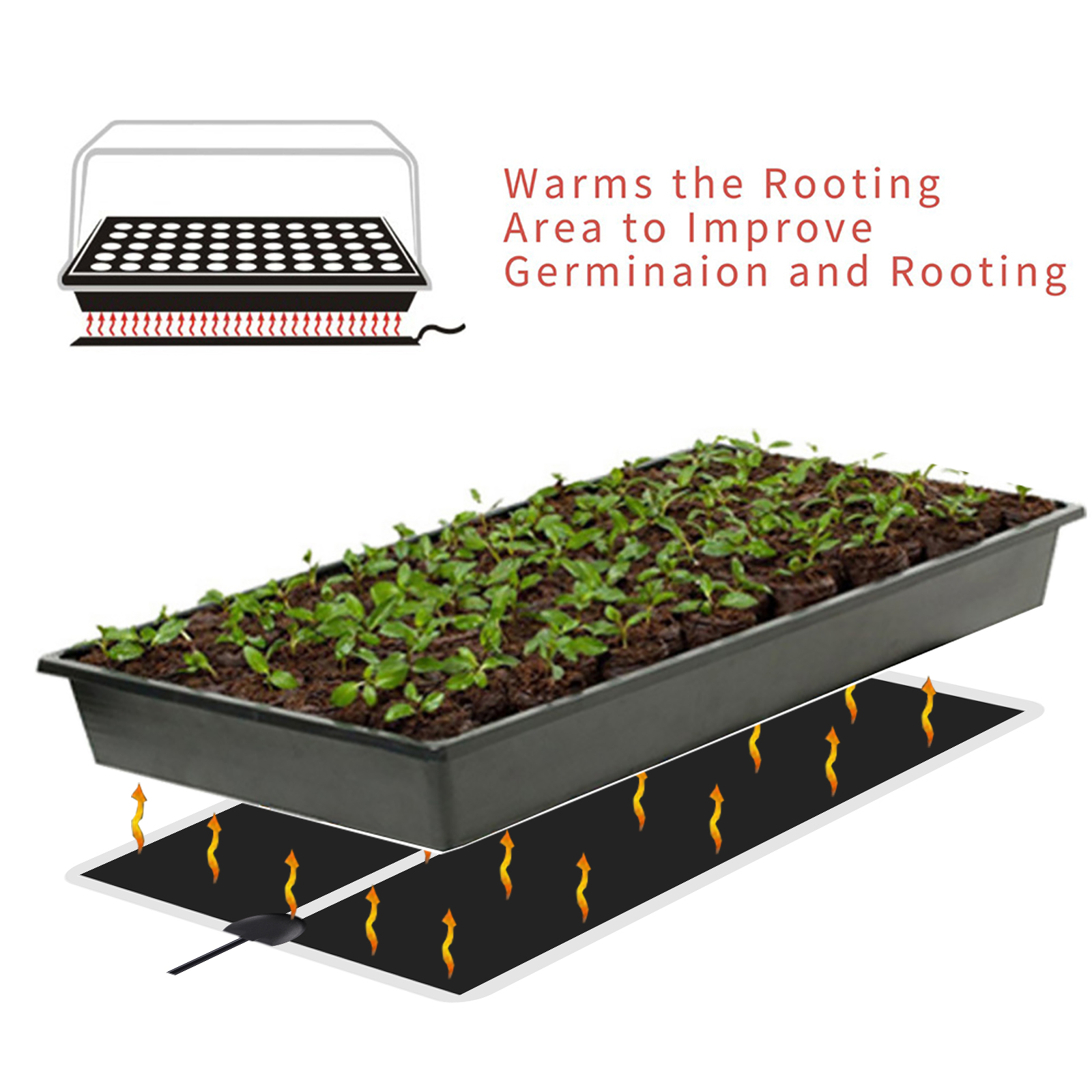 5~45W Seedling Heat Mat 220V~2 – обзор и цена Seedling Heat Mat