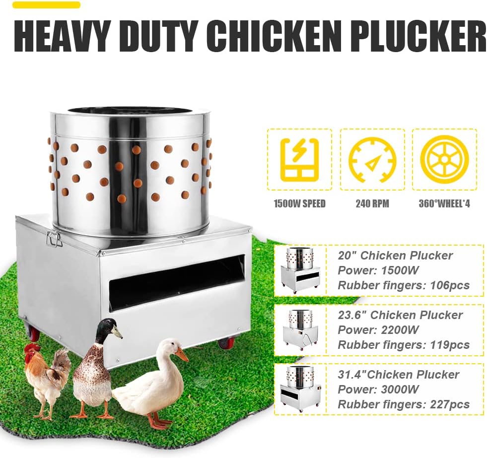 Stainless Steel Chicken Plucke – обзор и цена Chicken Plucker Machine