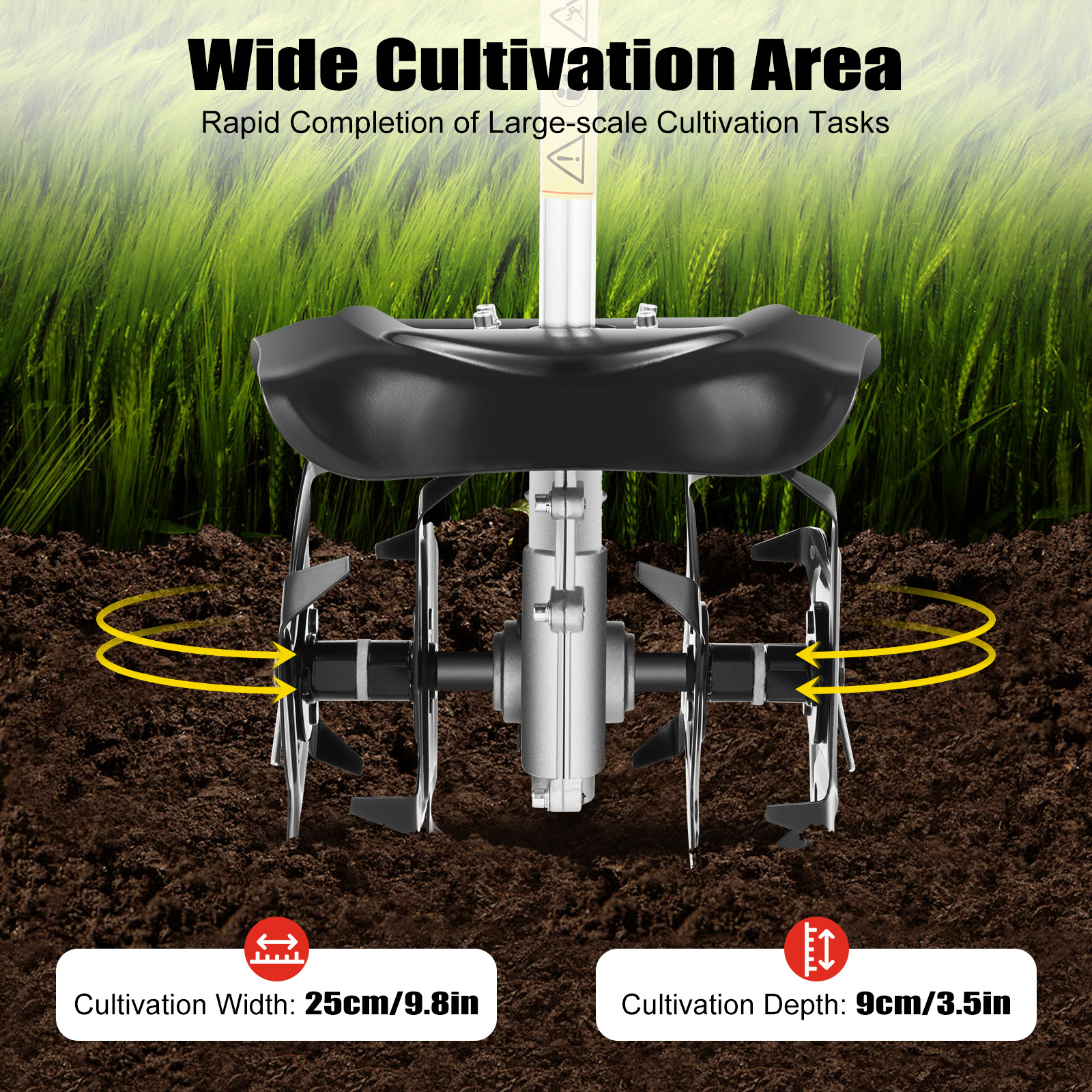 Gas Powered Mini Tiller Cultiv – обзор и цена Soil Tilling Cultivator