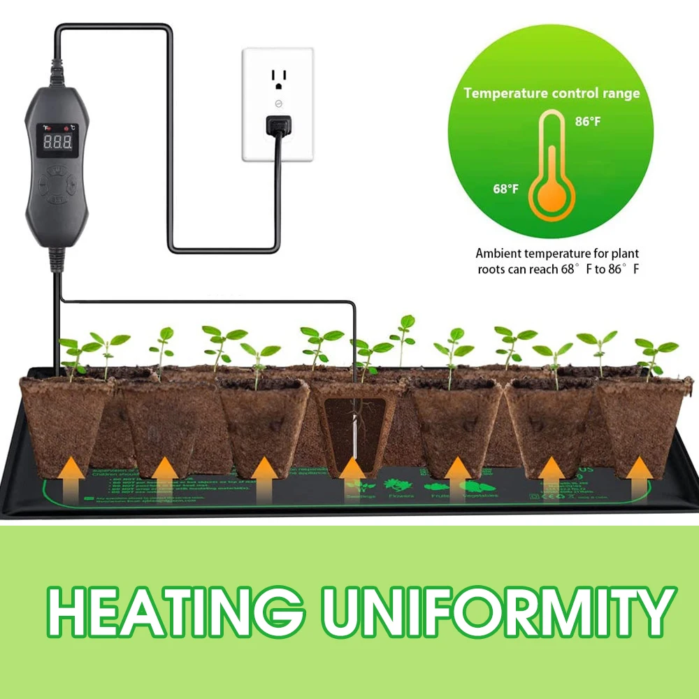 50W EU-US/UK/AU Adjustable The – обзор и цена Seedling Heat Mat