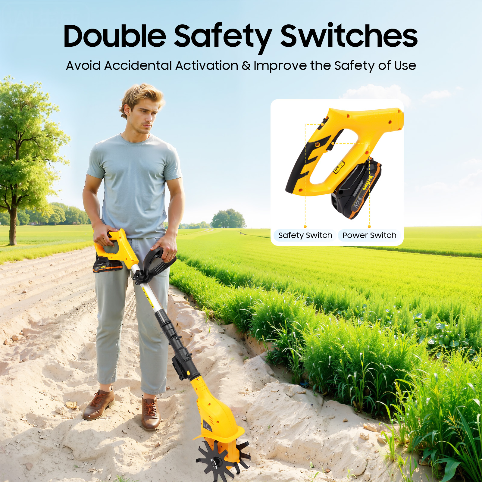 Cordless Tilling Cultivator 20 – обзор и цена Soil Tilling Cultivator