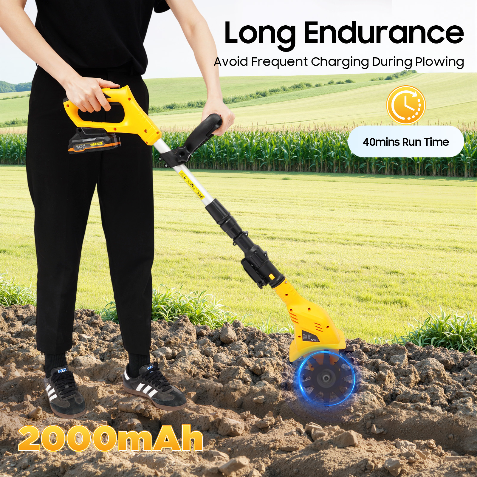 Cordless Tilling Cultivator 20 – обзор и цена Soil Tilling Cultivator