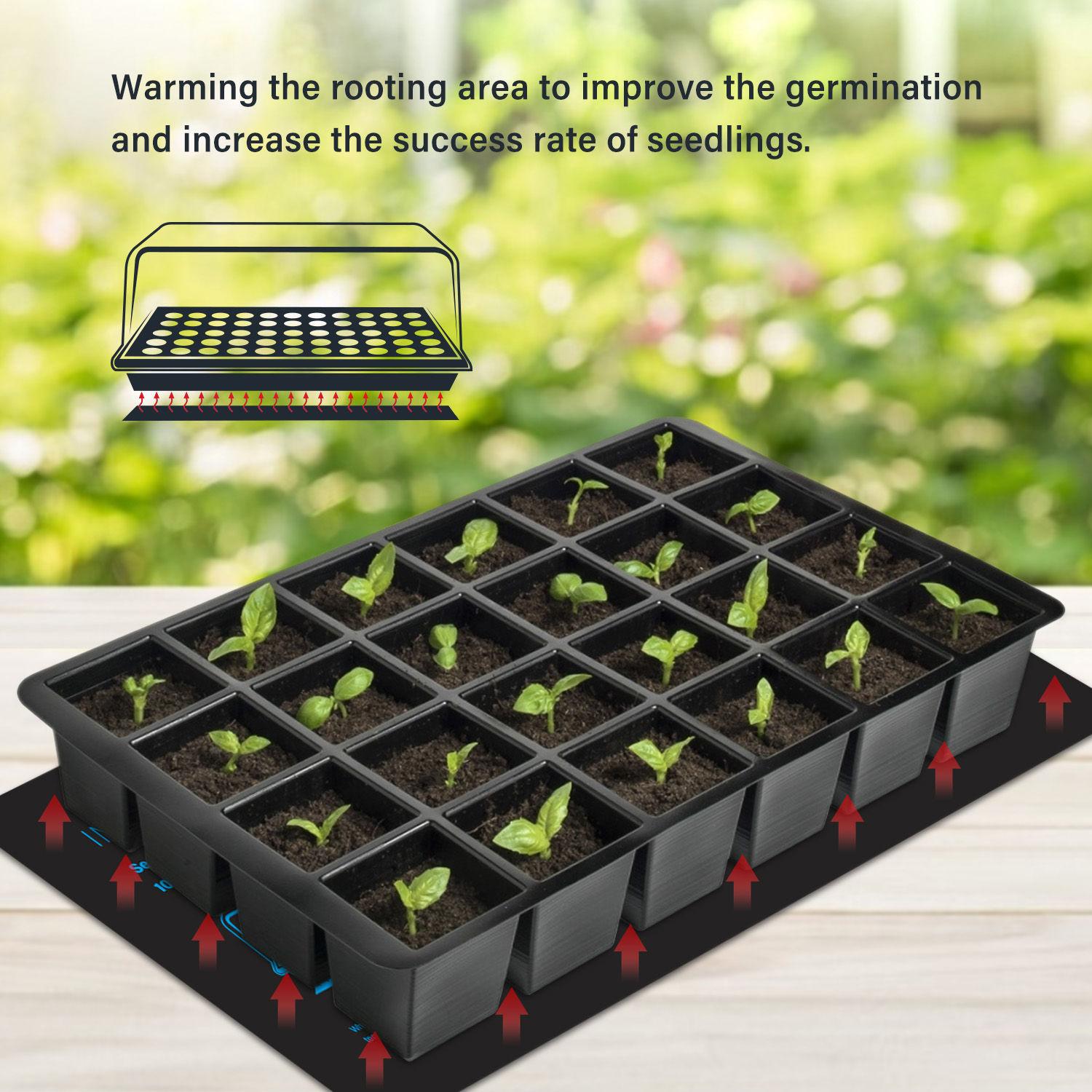 20.75x10CM EU/US/UK/AU Plug Se – обзор и цена Seedling Heat Mat