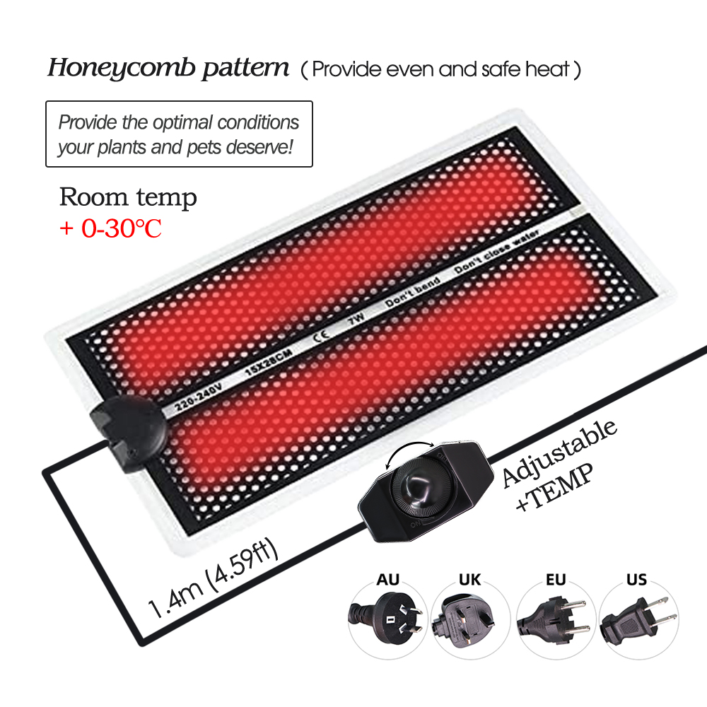 5-20W Garden Seedlings Heating – обзор и цена Seedling Heat Mat